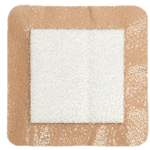Silicone Ag Foam Dressing with Border