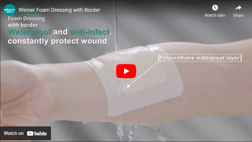 Foam Dressing with Border, Wound Care Products